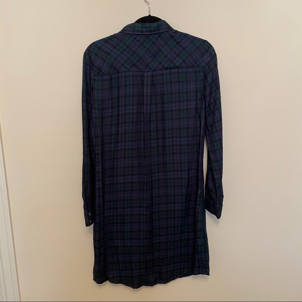 Banana Republic tartan plaid shirt dress - Picture 4 of 5